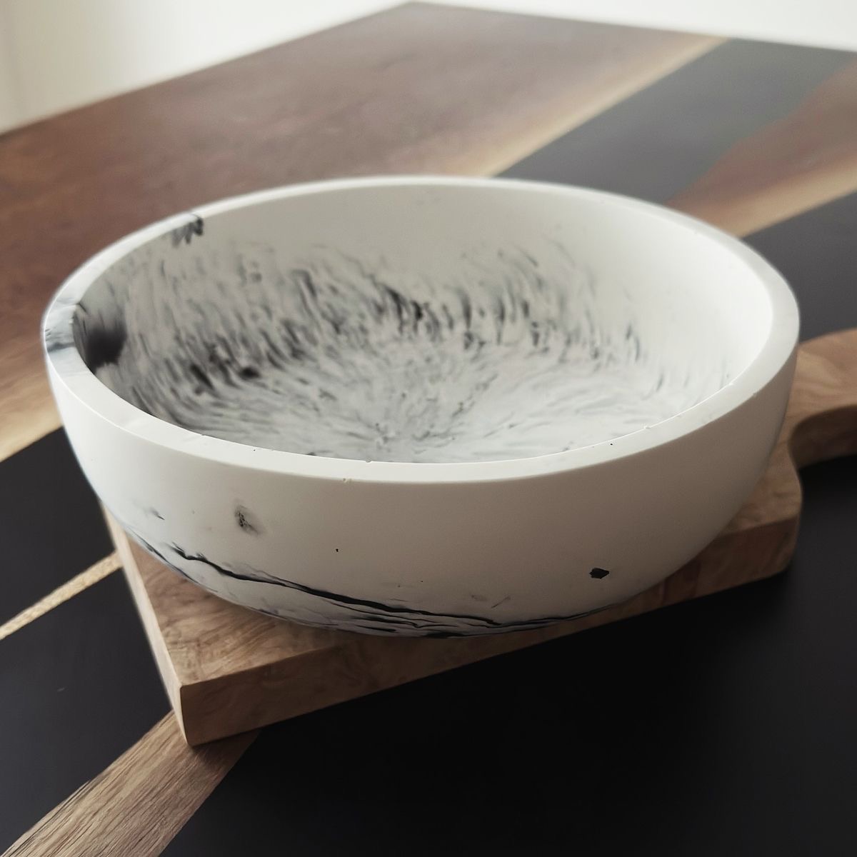 Vesta Bowl — Hand-finished stone composite, matte sealed