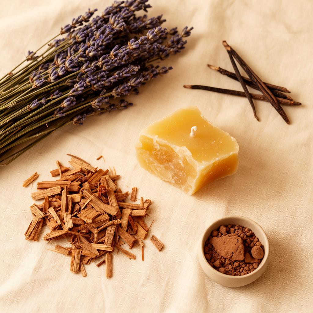 Natural candle ingredients